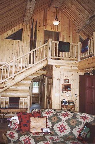 Get Away Pines – Downstairs view of the Loft